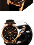 Top Brand Business Look Gold Wrist Watch